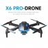 Xkrc X6pro Wifi Fpv With 4khd Dual Camera Altitude Hold Mode Foldable Rc Drone Quadcopter Rtf  optical Flow Location  positioning   1 battery