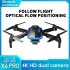 Xkrc X6pro Wifi Fpv With 4khd Dual Camera Altitude Hold Mode Foldable Rc Drone Quadcopter Rtf  optical Flow Location  positioning   2 battery