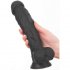 Xl Dildo 22 Cm Black Realistic Giant Dildo Silicone With Suction Cup Pronounced Gland Penis Sex Toy black