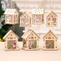 Xmas Luminous Wooden House Hotel Christmas Tree Window Decoration Pendant Ornaments DIY Gift S 4 