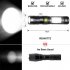 Xml t6 Led  Flashlight  Rechargeable Super Bright Magnetic Pocket Light With Clip  Anti skid Waterproof  Zoomable Lamp For Camping Flashlight usb line