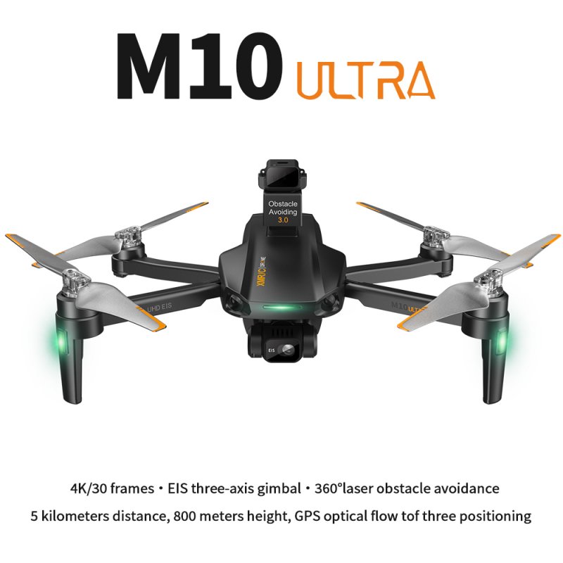 Xmrc M10 Ultra Drone 4k Profesional Gps 3-axis Eis 5g Wifi Quadcopter 5km Distance 800m Height Brushless Dron Vs Sg906 Max1 F11s M10 Ultra three electric version