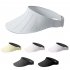 Xmz265 Women Summer Sun Hat Breathable Adjustable Anti ultraviolet Wide Brim Sunscreen Cap Empty Top Visors XMZ265  dark gray adjustable