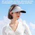 Xmz265 Women Summer Sun Hat Breathable Adjustable Anti ultraviolet Wide Brim Sunscreen Cap Empty Top Visors XMZ265  dark gray adjustable