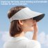 Xmz265 Women Summer Sun Hat Breathable Adjustable Anti ultraviolet Wide Brim Sunscreen Cap Empty Top Visors XMZ265  dark gray adjustable