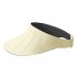 Xmz265 Women Summer Sun Hat Breathable Adjustable Anti ultraviolet Wide Brim Sunscreen Cap Empty Top Visors XMZ265  Beige adjustable