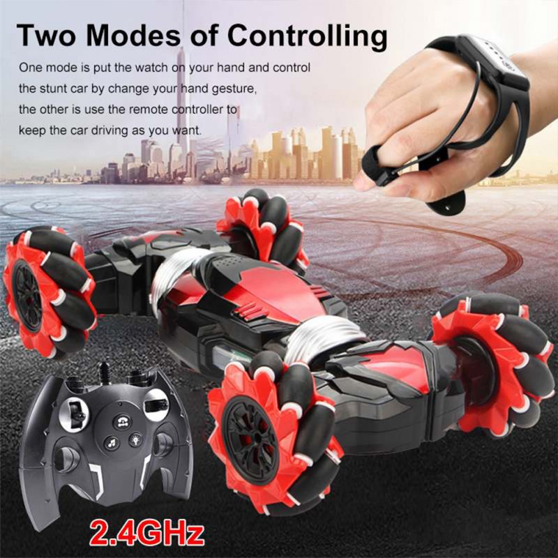 Plastic Gesture Induction Four-wheel Remote  Control  Car Twisting Off-road Vehicle Children Drift Rc Toys With Light Music
