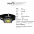 Xpe cob Headlight With Indicator Light Type c Rechargeable Lamp Sensor Lighting Headlamp T124   1 x 18650 battery