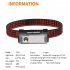 Xpe led Headlamp 4 Mode Type c Rechargeable Outdoor Super Bright Headlight Torch With Indicator Light T125 Headlamp without battery 