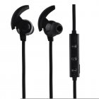 Xt11 S6 Calf Horn Wireless Bluetooth-compatible Earphones In-ear Binaural Sports Running Headset Stereo Music Earbuds Pure Black