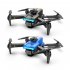 Xt2 Mini Drone 4k HD Camera Foldable Quadrotor Drone Wifi Fpv 4 Sided Obstacle Avoidance Blue 3 Batteries