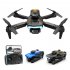 Xt2 Mini Drone 4k HD Camera Foldable Quadrotor Drone Wifi Fpv 4 Sided Obstacle Avoidance Black 1 Battery