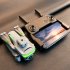 Xt5 Four sided Obstacle Avoidance Photography Aircraft 4k Dual lens Optical Flow Air Pressure Positioning Rc Drone silver grey 2 batteries