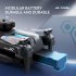 Xt5 Four sided Obstacle Avoidance Photography Aircraft 4k Dual lens Optical Flow Air Pressure Positioning Rc Drone silver grey 2 batteries
