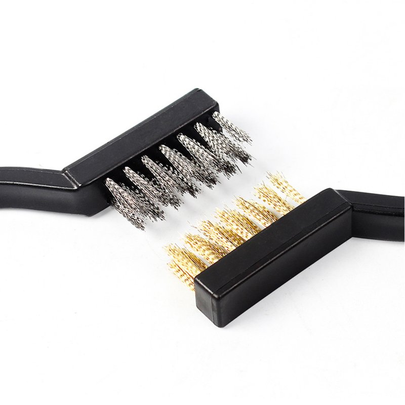 20pcs Small Wire Brush 10pcs Copper Wire Brush 10pcs Stainless Steel Wire 