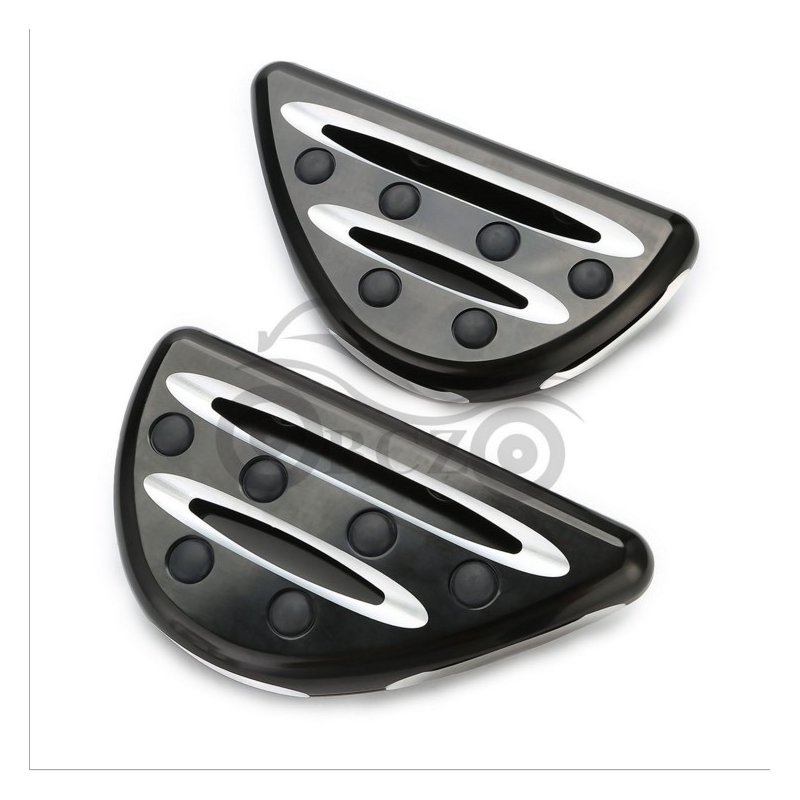 2PCS Motorcycle Foot Pegs or Gear Lever Foot Rests Pedal for  Glide Street Glide  Black and white