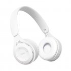 Y08 Wireless Headset Over-Ear Stereo Deep Bass Earphones Longer Playtime Headphones For Smart Phone Laptop Tablet White