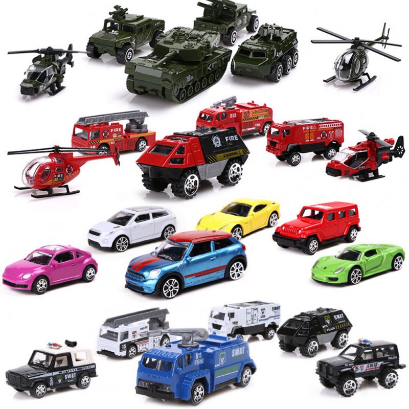 6pcs Alloy Cars Set Simulation Diecast Car Model Ornaments For Boys Girls Birthday Christmas Gifts VB8702 