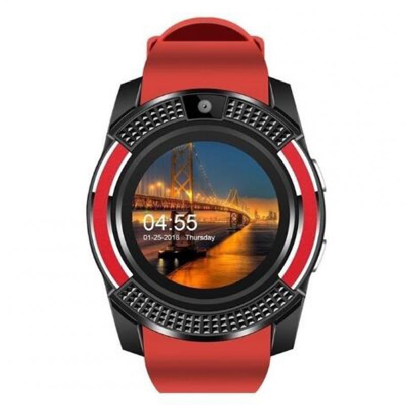 Y1 Bluetooth Smart Watch With Touch Screen Camera / SIM Card Slot Waterproof Smart Watch red