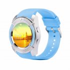 Y1 Bluetooth Smart Watch With Touch Screen Camera   SIM Card Slot Waterproof Smart Watch blue