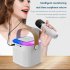 Y1 Portable Wireless Speaker With Wireless Microphones Interactive Karaoke Machine TF Card Player For Tablet Smart Phones Computer white single microphone