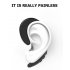 Y12 Mini Bluetooth Earphone Ear Hook Painless Wireless Bone Conduction Headset with Mic For Smartphones   Silver