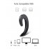 Y12 Mini Bluetooth Earphone Ear Hook Painless Wireless Bone Conduction Headset with Mic For Smartphones   Silver