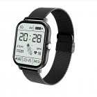Y13 Smart Watch For Women Borderless 1.69 inch HD Color Screen Heart Rate Monitoring IP67 Waterproof Fitness Smartwatch black