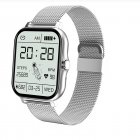Y13 Smart Watch For Women Borderless 1.69 inch HD Color Screen Heart Rate Monitoring IP67 Waterproof Fitness Smartwatch silver