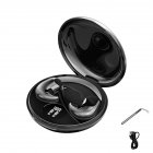 Y29 Wireless Earphones Stereo Earbuds With Power Display Charging Case Built-in Microphone Sleeping Earbuds For Sports Work black