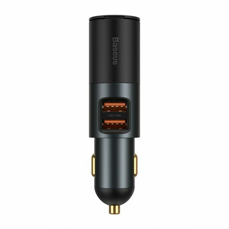 120w Car 2  In  1  Cigarette  Lighter Gold-plated Contacts 3 Fast Charging Ports Car Charger For Cars Off-road Vehicles Large Trucks 