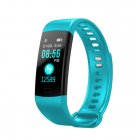 Y5 Smart Bracelet Color Screen Heart Rate Blood Pressure Blood Oxygen Health Monitoring Pedometer Smart Watch lake blue