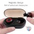Y50 Bluetooth compatible 5 0 Tws Wireless Earphone Mini Portable Sport Headset With Charging Box  bag  White Red