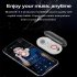 Y50 Bluetooth compatible 5 0 Tws Wireless Earphone Mini Portable Sport Headset With Charging Box  bag  White Red