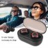 Y50 Bluetooth compatible 5 0 Tws Wireless Earphone Mini Portable Sport Headset With Charging Box  bag  dark blue