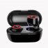 Y50 Tws Bluetooth compatible Wireless  Headphones Stereo Sports Ergonomic Design Headset Earbuds With Charging Case For Smartphone dark blue