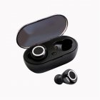 Y50 Tws Bluetooth-compatible Wireless  Headphones Stereo Sports Ergonomic Design Headset Earbuds With Charging Case For Smartphone Black White