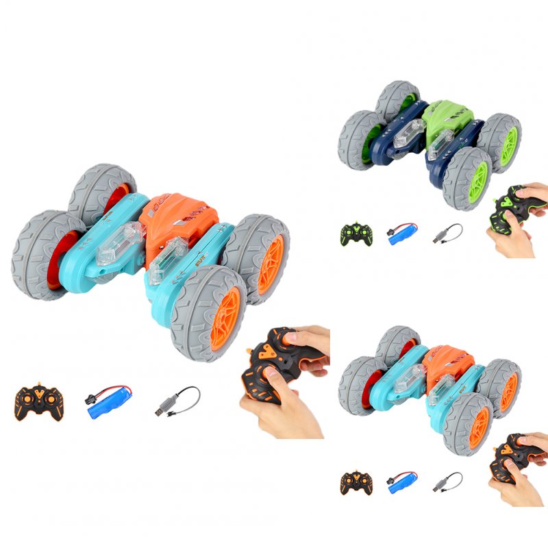 Remote Control Stunt Car Double-Sided 360° Rotating Tumbling Twisting Car With Light Music 2.4G Rechargeable RC Car For Boys Gifts 