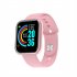 Y68 Bluetooth compatible Smart  Watch Fitness Tracker Sports Bracelet Heart Rate Monitor Blood Pressure Bracelet For Android Ios pink