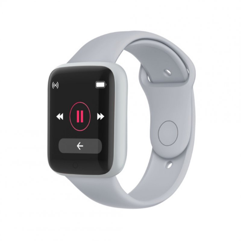 Y68 Pro Smart Watch For Men Women Bluetooth Heart Rate Monitor Fitness Sports Smartwatch (Macaron) grey
