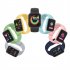 Y68 Pro Smart Watch For Men Women Bluetooth Heart Rate Monitor Fitness Sports Smartwatch  Macaron  black