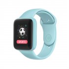 Y68 Pro Smart Watch For Men Women Bluetooth Heart Rate Monitor Fitness Sports Smartwatch (Macaron) light blue