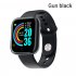 Y68 Smart Watch Waterproof Bluetooth Sport SmartWatch Support for iPhone Xiaomi Fitness Tracker Heart Rate Monitor Built in 150mAh Battery USB Charging Silver w