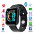 Y68 Smart Watch Waterproof Bluetooth Sport SmartWatch Support for iPhone Xiaomi Fitness Tracker Heart Rate Monitor Built in 150mAh Battery USB Charging Gun blac