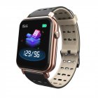 Y6Pro Smart Bracelet 1 3 inch Color Screen Real time Heart Rate Blood Pressure Sleep Monitoring IP67 Waterproof Sports Watch rose gold silicone strap