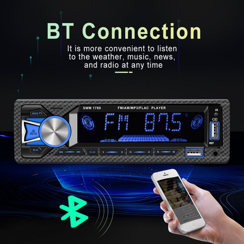 Bluetooth Wireless Car MP3 Player Stereo Audio Music FM Receiver with Radio/tf Card Slot/usb Interface 