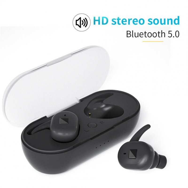 Y90 Tws Bluetooth-compatible 5.0+edr Wireless Headset Portable Hi-fi Stereo In-ear Headphones Sports Hifi Sound Headphones black
