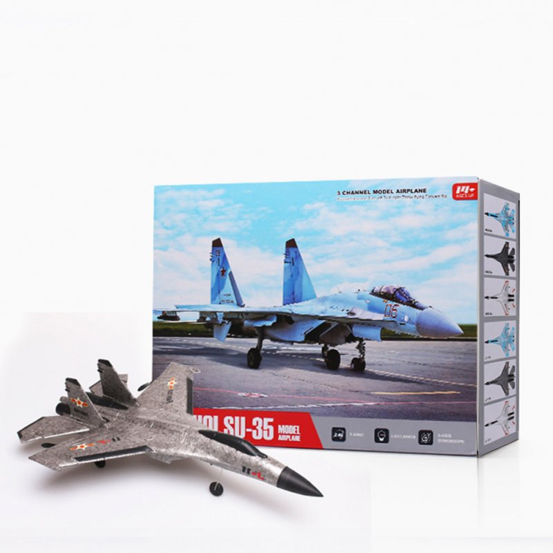 SU35/J11 2.4G RC Plane with LED Lights F22 Remote Control Glider EPP Foam Aircraft Su 35/J11 2CH