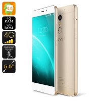 UMI Super Android Smartphone - Octa Core CPU, 4GB RAM, 4G Dual SIM, Android 6.0, 256GB SD Slot, Quick Charge (Gold)