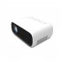 YG280 Mini Small Projector HD 1080P LED Micro Projector Portable Home Media Player With Multi function Interface White US Plug